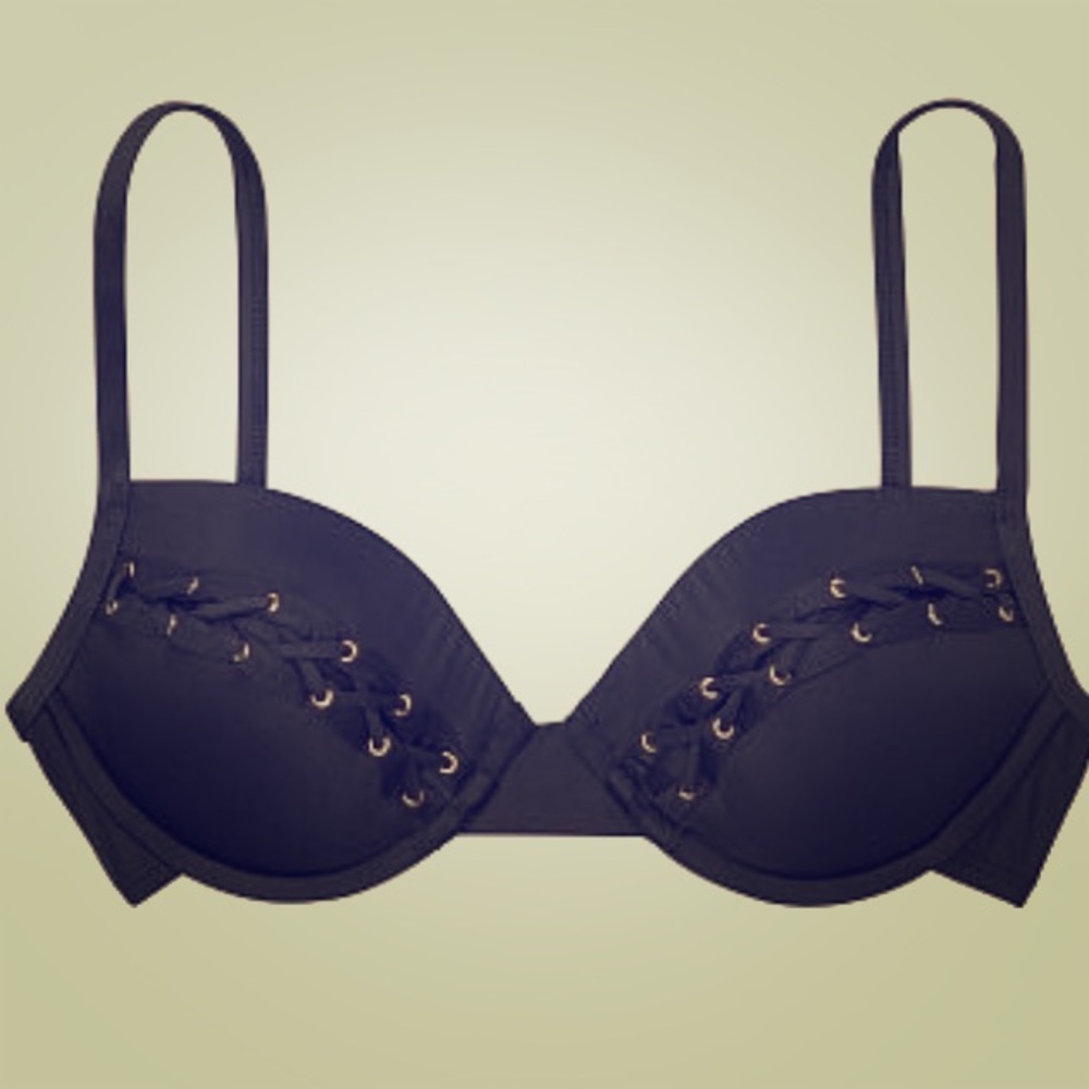 👙 VS Push Up Underwire Lace-Up Bikini Top 👙